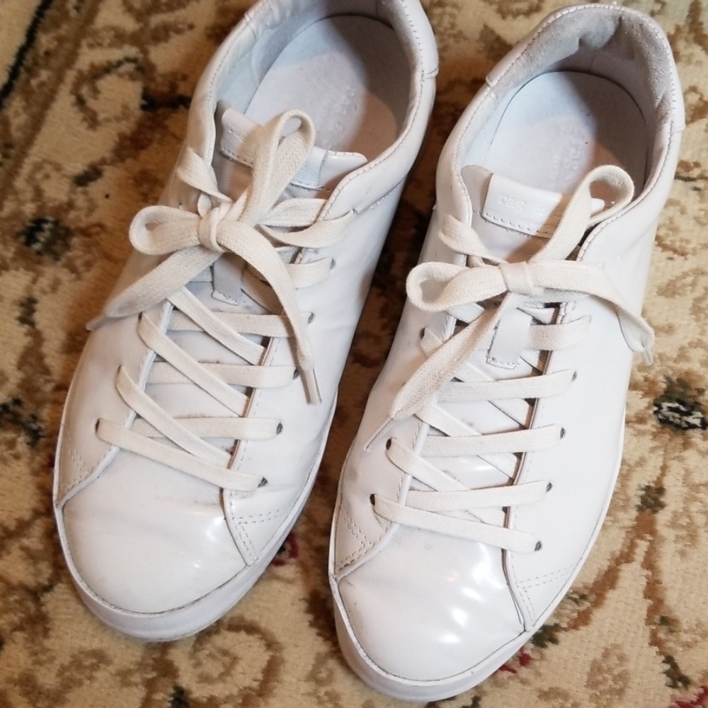 Rag and bone white leather sneakers